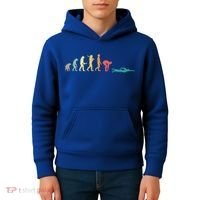 Retro Swimming Evolution Gift For Swimmers Gift Kids Hoodie thumb 4