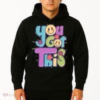 Retro Smiley Emoji You Got This Hoodie thumb 2