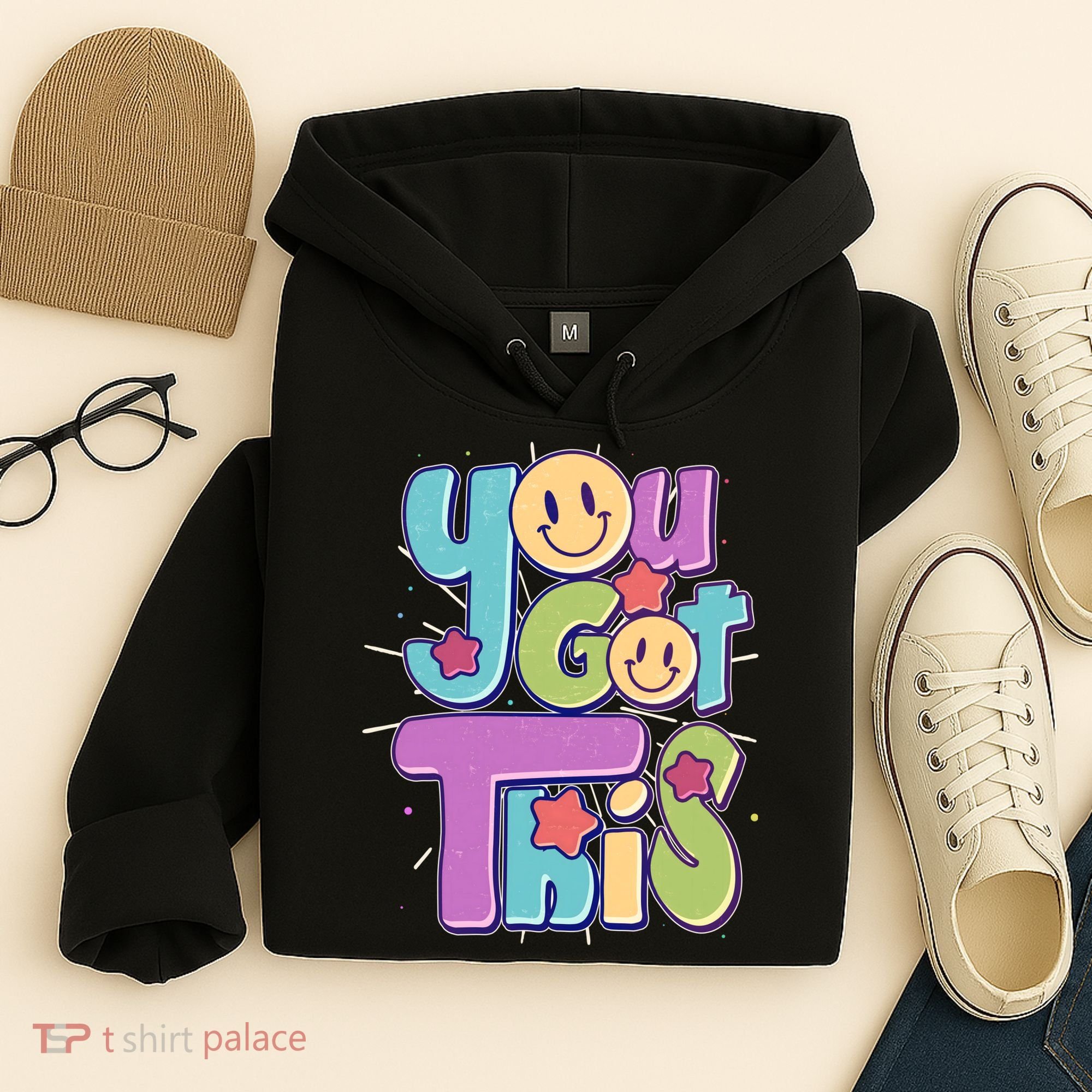 Retro Smiley Emoji You Got This Hoodie