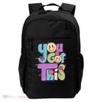 Retro Smiley Emoji You Got This Backpack thumb 0