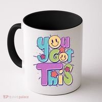 Retro Smiley Emoji You Got This Coffee Mug thumb 0