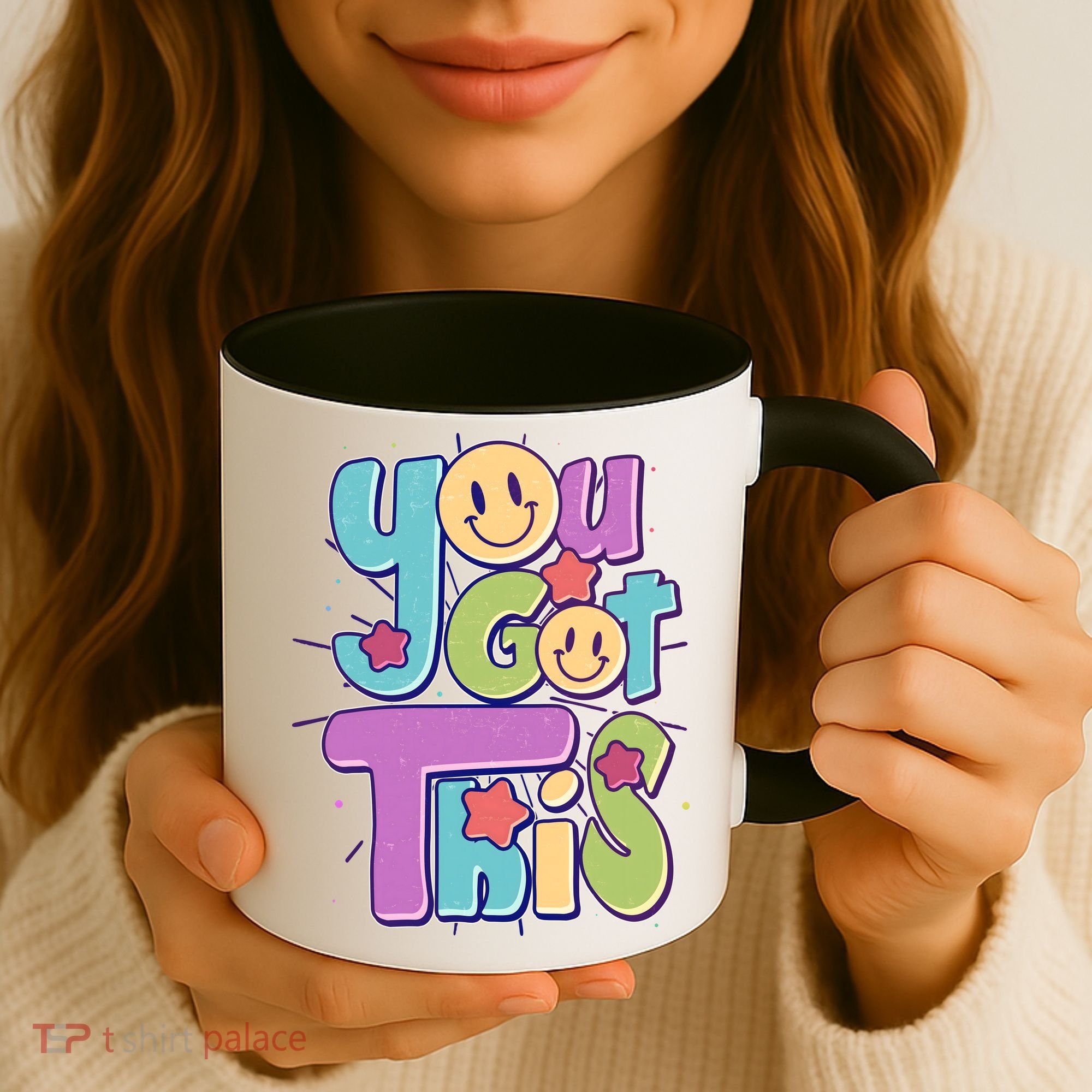 Retro Smiley Emoji You Got This Coffee Mug