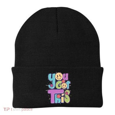 Retro Smiley Emoji You Got This Beanie