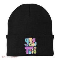 Retro Smiley Emoji You Got This Beanie thumb 0