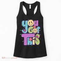 Retro Smiley Emoji You Got This Women's Tank Top thumb 0