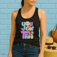 Retro Smiley Emoji You Got This Women's Tank Top thumb 2