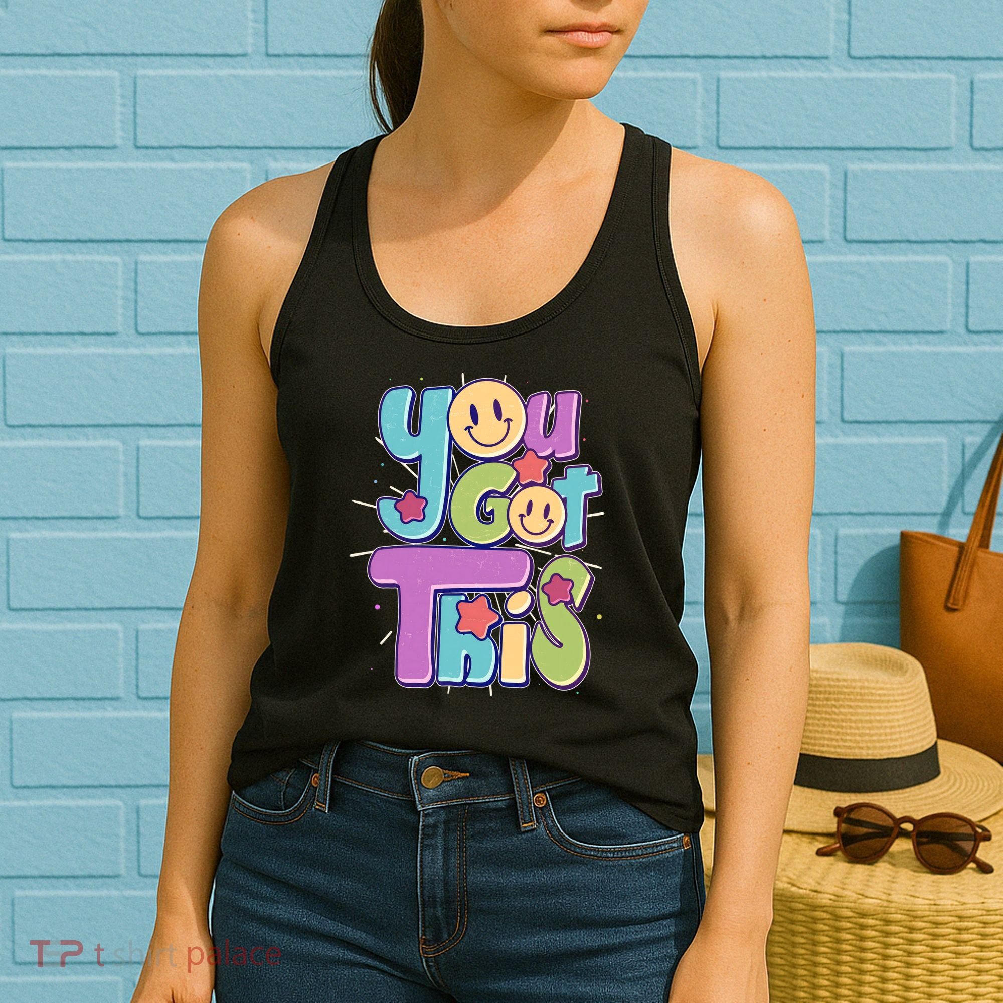 Retro Smiley Emoji You Got This Women's Tank Top