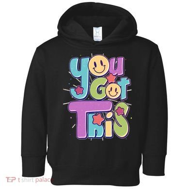 Retro Smiley Emoji You Got This Toddler Hoodie