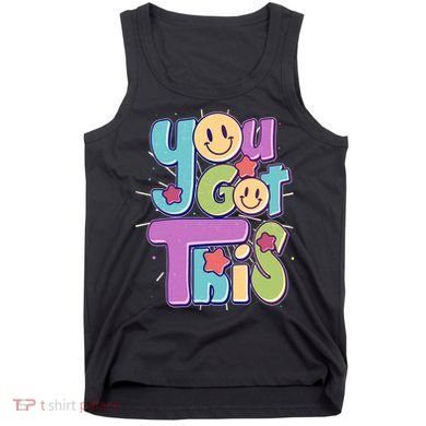 Retro Smiley Emoji You Got This Tank Top