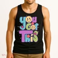 Retro Smiley Emoji You Got This Tank Top thumb 3
