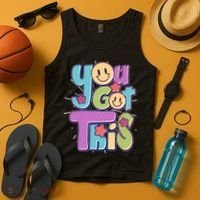 Retro Smiley Emoji You Got This Tank Top thumb 4