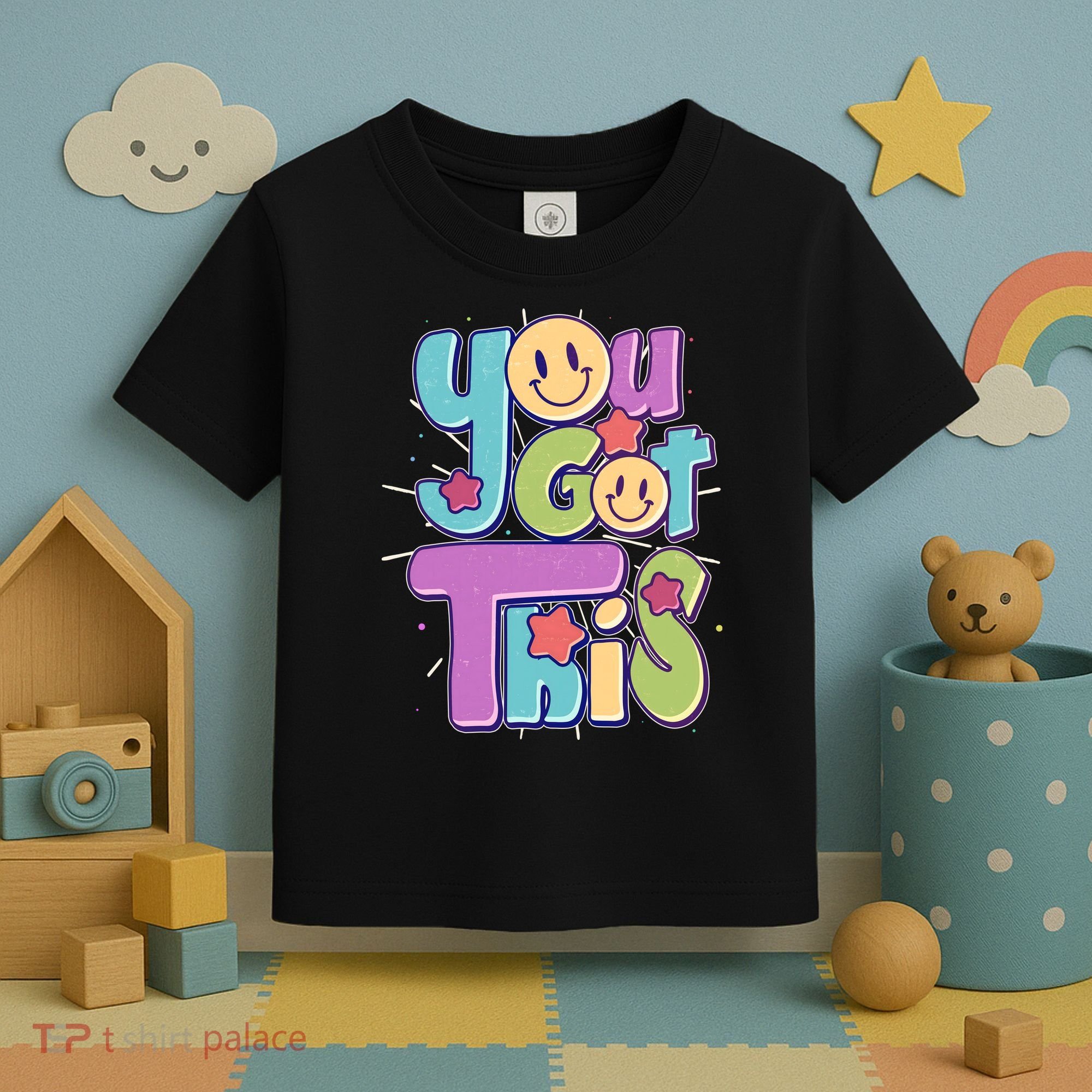 Retro Smiley Emoji You Got This Toddler T-Shirt
