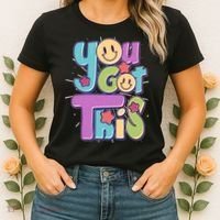 Retro Smiley Emoji You Got This Women's T-Shirt thumb 2