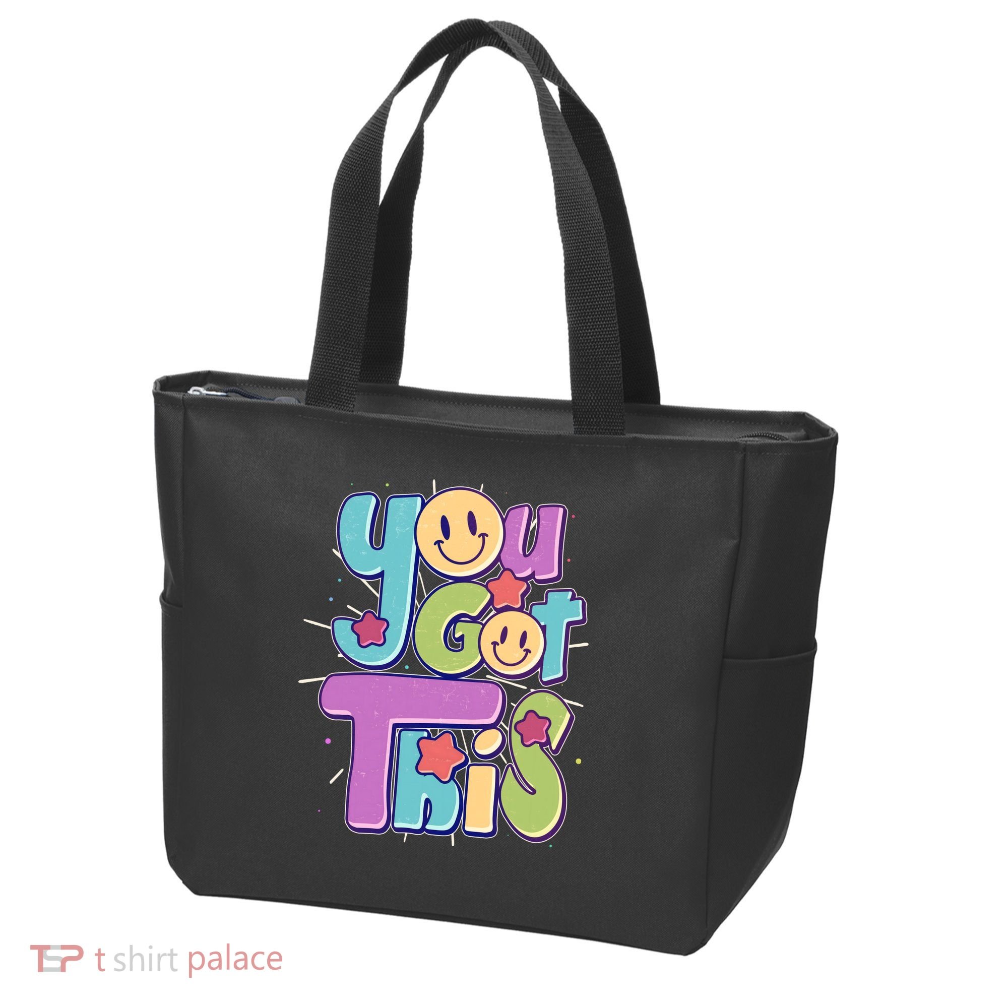 Retro Smiley Emoji You Got This Tote Bag