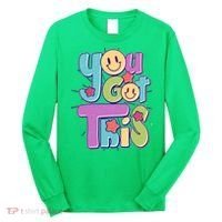 Retro Smiley Emoji You Got This Long Sleeve Shirt thumb 0