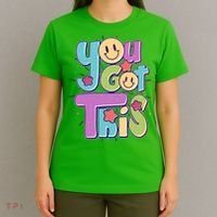 Retro Smiley Emoji You Got This T-Shirt thumb 4