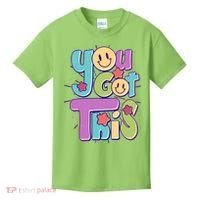 Retro Smiley Emoji You Got This Kids T-Shirt thumb 0