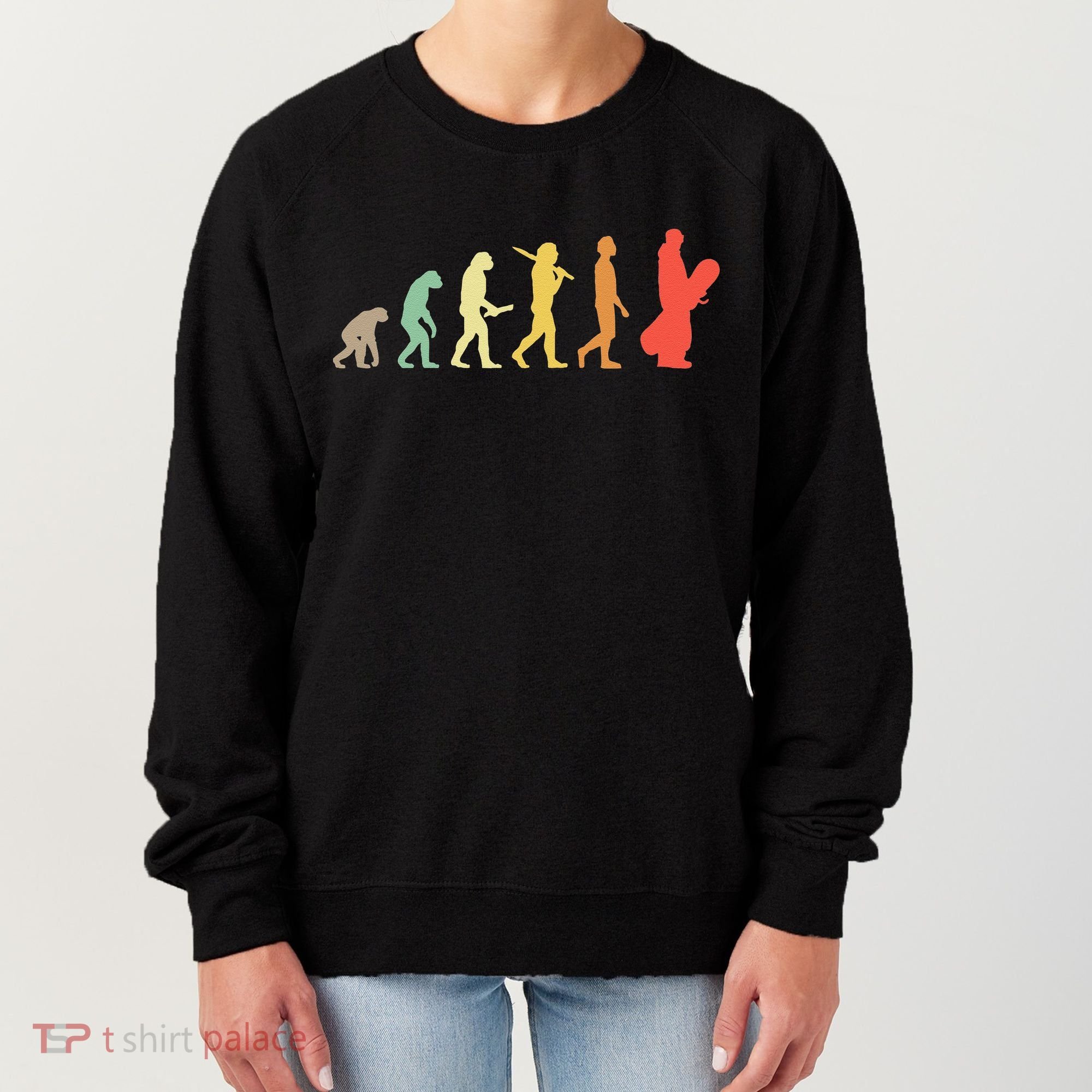 Retro Snowboarding Evolution Gift For Snowboarders Women's Sweatshirt