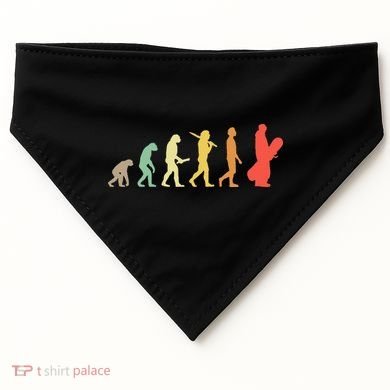 Retro Snowboarding Evolution Gift For Snowboarders USA-Made Doggie Bandana