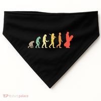 Retro Snowboarding Evolution Gift For Snowboarders USA-Made Doggie Bandana thumb 0
