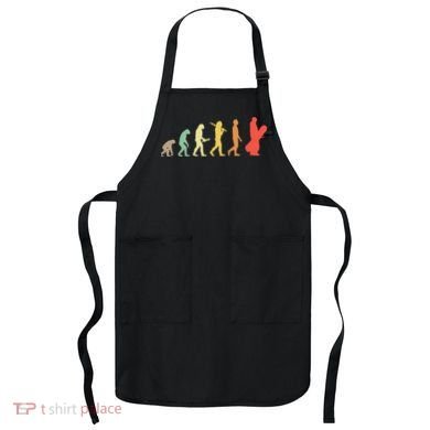Retro Snowboarding Evolution Gift For Snowboarders Apron