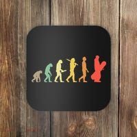 Retro Snowboarding Evolution Gift For Snowboarders Coaster thumb 0