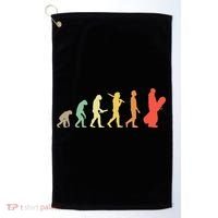 Retro Snowboarding Evolution Gift For Snowboarders Golf Towel thumb 0