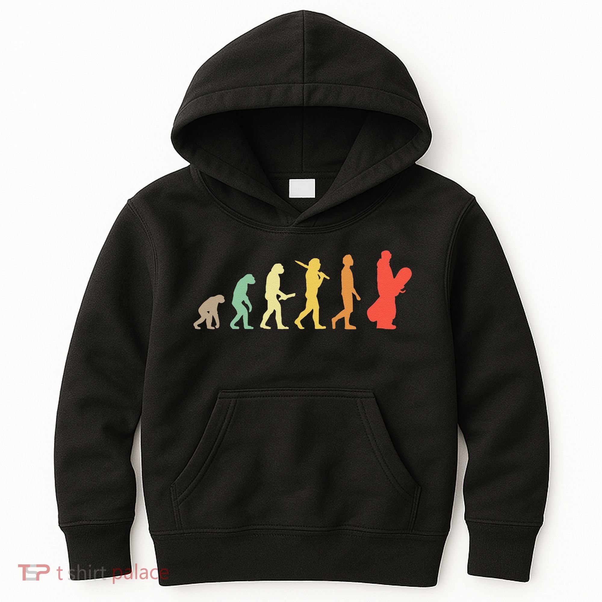 Retro Snowboarding Evolution Gift For Snowboarders Kids Hoodie