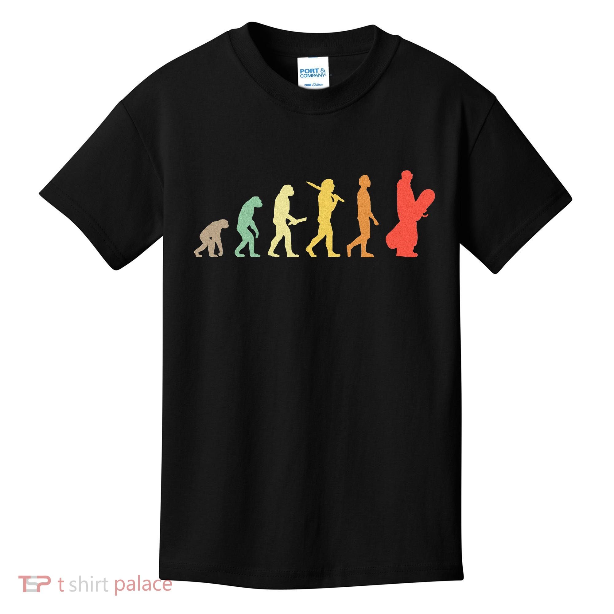 Retro Snowboarding Evolution Gift For Snowboarders Kids T-Shirt