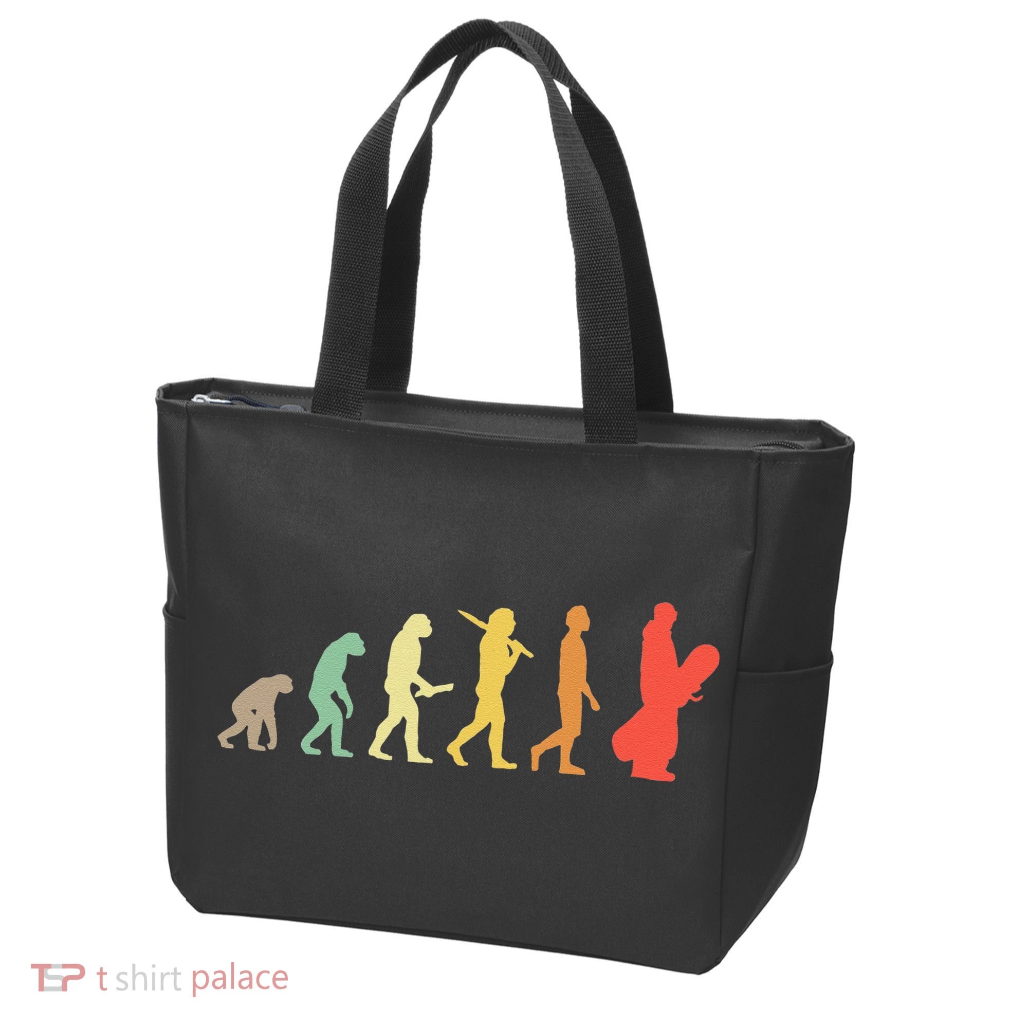 Retro Snowboarding Evolution Gift For Snowboarders Tote Bag