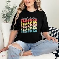 Retro Special Education Teacher Appreciation Comfort Colors T-Shirt thumb 2