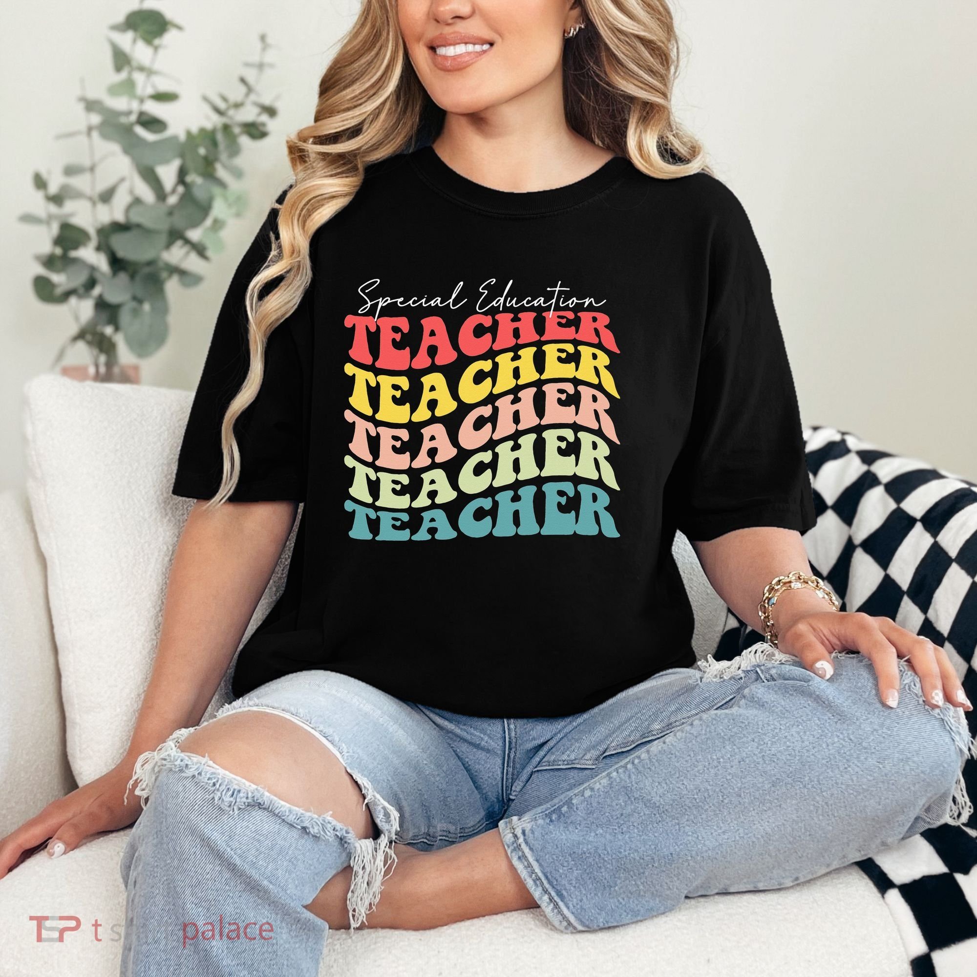 Retro Special Education Teacher Appreciation Comfort Colors T-Shirt