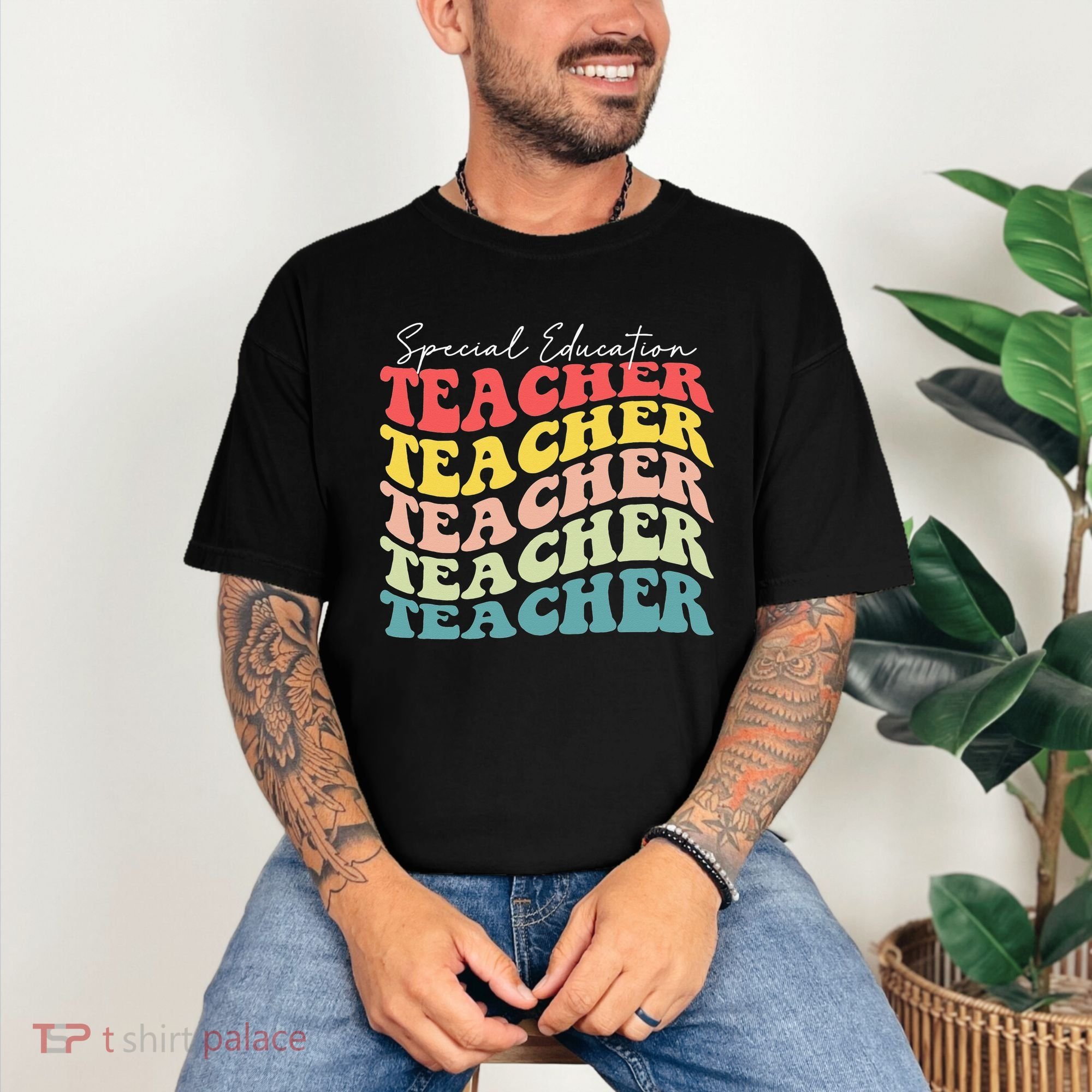 Retro Special Education Teacher Appreciation Comfort Colors T-Shirt