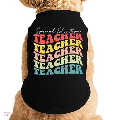 Retro Special Education Teacher Appreciation Doggie Tank