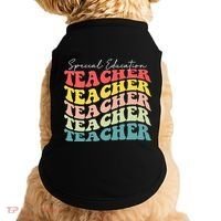 Retro Special Education Teacher Appreciation Doggie Tank thumb 0