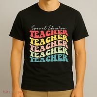 Retro Special Education Teacher Appreciation T-Shirt thumb 3
