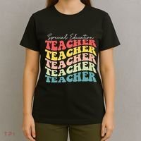 Retro Special Education Teacher Appreciation T-Shirt thumb 4