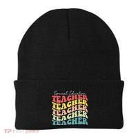 Retro Special Education Teacher Appreciation Beanie thumb 0