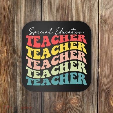 Retro Special Education Teacher Appreciation Coaster