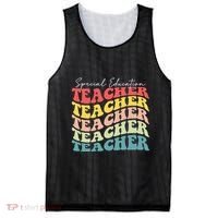 Retro Special Education Teacher Appreciation Mesh Reversible Basketball Jersey Tank thumb 0