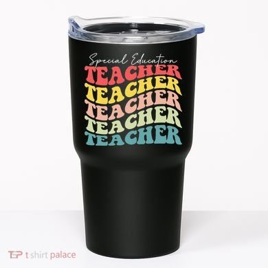 Retro Special Education Teacher Appreciation Tumbler