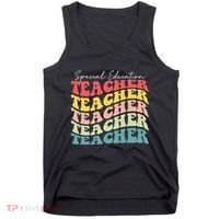 Retro Special Education Teacher Appreciation Tank Top thumb 0