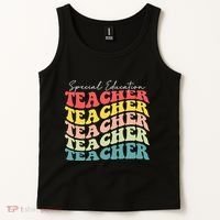 Retro Special Education Teacher Appreciation Tank Top thumb 2