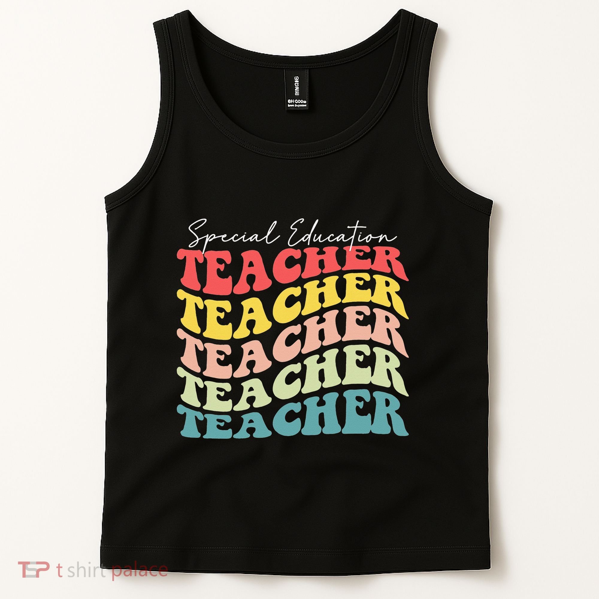 Retro Special Education Teacher Appreciation Tank Top