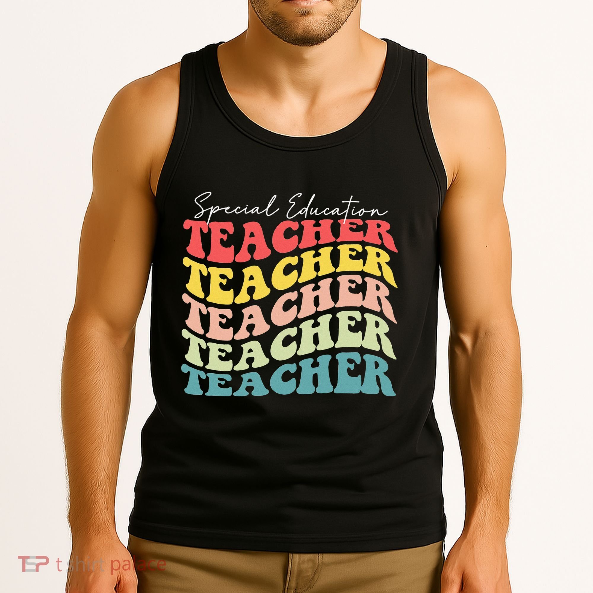 Retro Special Education Teacher Appreciation Tank Top