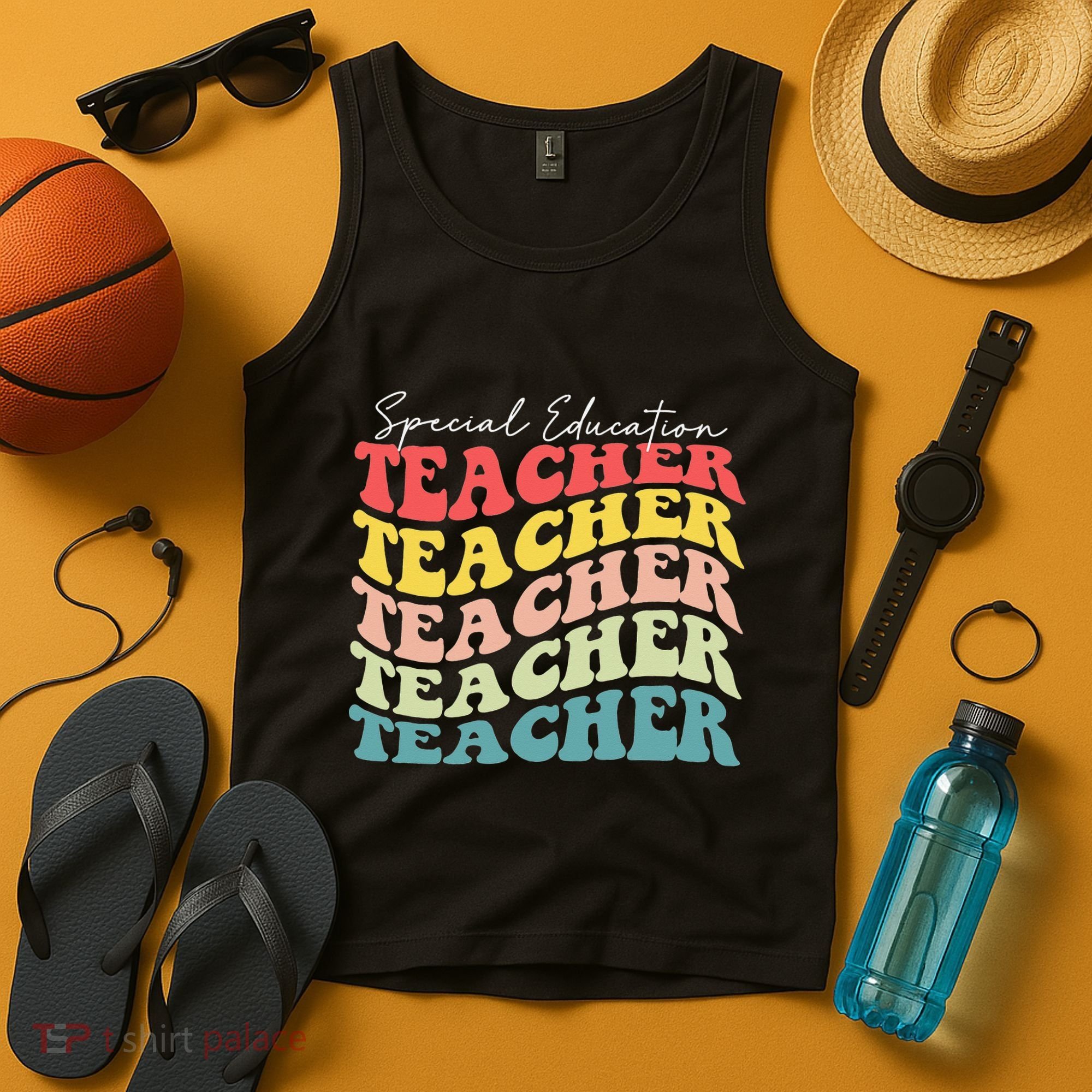 Retro Special Education Teacher Appreciation Tank Top