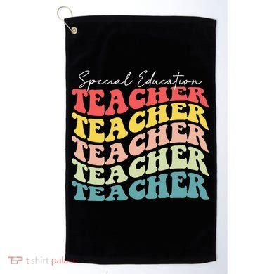 Retro Special Education Teacher Appreciation Golf Towel