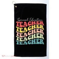 Retro Special Education Teacher Appreciation Golf Towel thumb 0