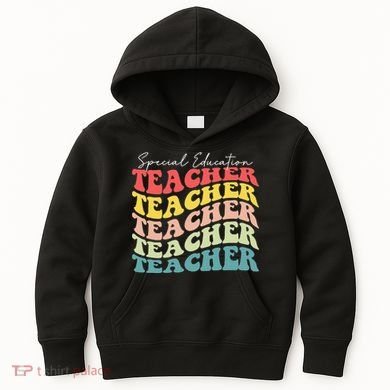 Retro Special Education Teacher Appreciation Kids Hoodie