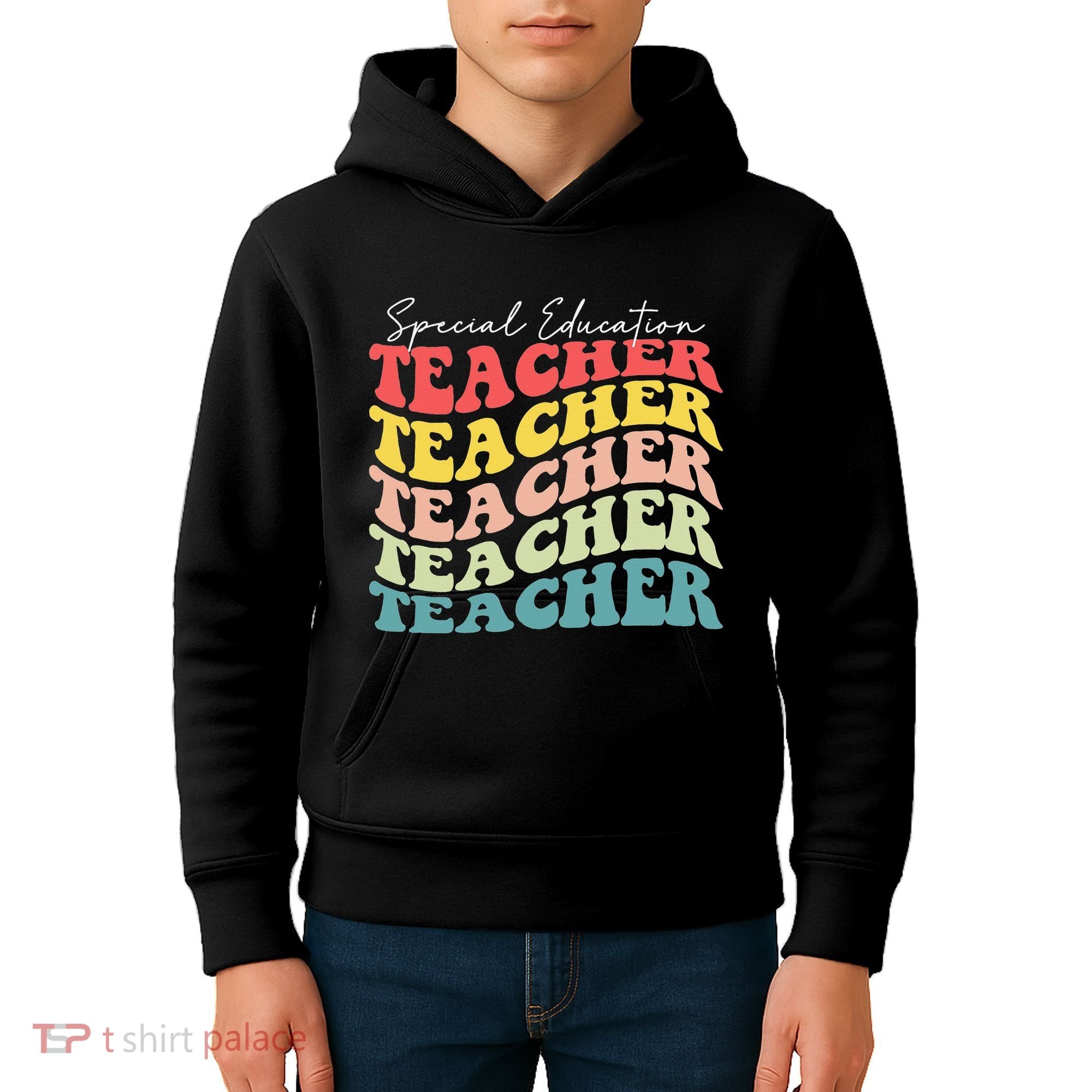 Retro Special Education Teacher Appreciation Kids Hoodie